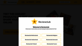 What Reviewclub.com website looked like in 2019 (4 years ago)