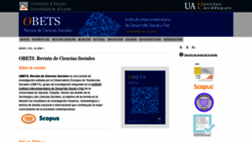 What Revistaobets.ua.es website looked like in 2019 (4 years ago)