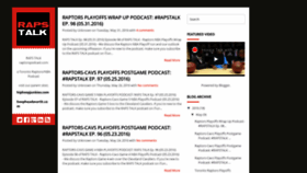 What Raptorspodcast.com website looked like in 2019 (4 years ago)