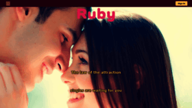 What Ruby.dating website looked like in 2019 (4 years ago)