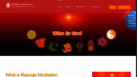 What Rajyogameditation.org website looked like in 2019 (4 years ago)