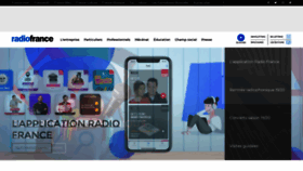 What Radiofrance.com website looked like in 2019 (4 years ago)