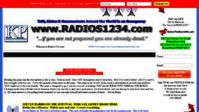 What Radios1234.com website looked like in 2019 (4 years ago)