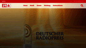 What Radio21.de website looked like in 2019 (4 years ago)