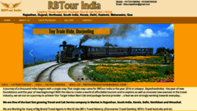 What Rbtourindia.com website looked like in 2019 (4 years ago)