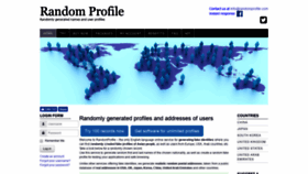 What Randomprofile.com website looked like in 2019 (4 years ago)