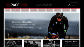 What Raceskin.co.uk website looked like in 2019 (4 years ago)