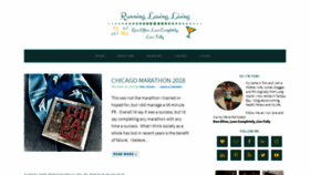 What Runninglovingliving.com website looked like in 2019 (4 years ago)