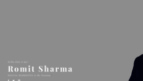 What Romitsharma.com website looked like in 2019 (4 years ago)
