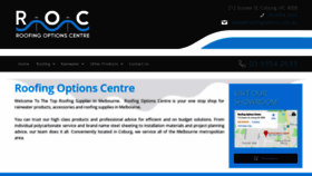 What Roofingoptions.com.au website looked like in 2019 (4 years ago)
