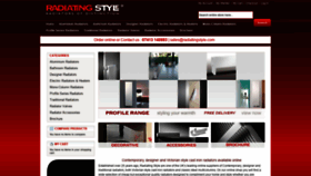 What Radiatingstyle.com website looked like in 2019 (4 years ago)