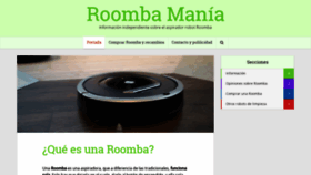 What Roombamania.es website looked like in 2019 (4 years ago)