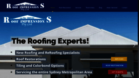 What Roofimpressions.com.au website looked like in 2019 (4 years ago)