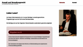 What Rechtsanwalt-und-verwaltungsrecht.de website looked like in 2019 (4 years ago)