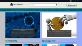 What Radiologia.hu website looked like in 2019 (7 years ago)