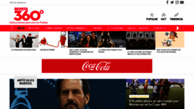What Revista360grados.com website looked like in 2019 (4 years ago)