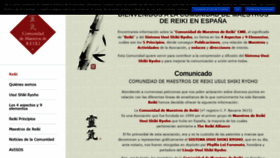 What Reiki.es website looked like in 2019 (4 years ago)