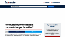 What Reconversionprofessionnelle.org website looked like in 2019 (4 years ago)