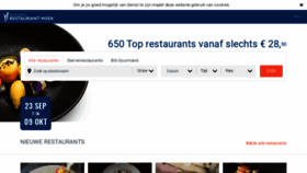 What Restaurantweek.nl website looked like in 2019 (4 years ago)