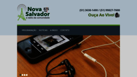 What Radionovasalvadorfm.com.br website looked like in 2019 (4 years ago)