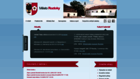What Roztoky.cz website looked like in 2019 (4 years ago)