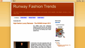 What Runway-fashion-trends.blogspot.com website looked like in 2019 (4 years ago)