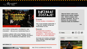 What Rozbrat.org website looked like in 2019 (6 years ago)