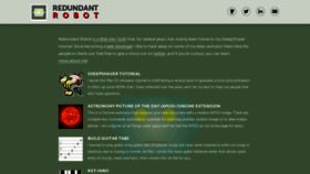 What Redundantrobot.com website looked like in 2019 (4 years ago)