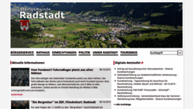 What Radstadt.at website looked like in 2019 (4 years ago)