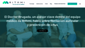 What Rithmi.com website looked like in 2019 (4 years ago)