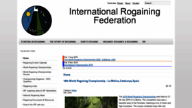 What Rogaining.com website looked like in 2019 (4 years ago)
