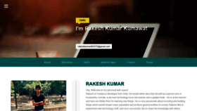 What Rakeshkumawat.com website looked like in 2019 (4 years ago)