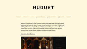 What Restaurantaugust.com website looked like in 2019 (4 years ago)