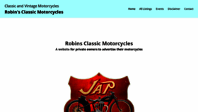 What Robinsclassicmotorcycles.com website looked like in 2019 (4 years ago)