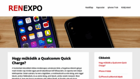 What Renexpo.hu website looked like in 2019 (4 years ago)