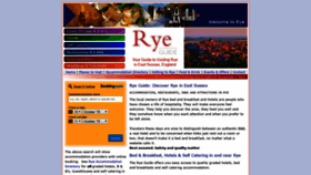 What Ryeguide.co.uk website looked like in 2019 (4 years ago)