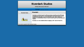 What Riverdark.net website looked like in 2019 (4 years ago)