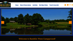 What Ramblinpinescampground.com website looked like in 2019 (4 years ago)