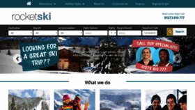 What Rocketski.com website looked like in 2019 (4 years ago)