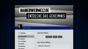 What Rainerwermelt.de website looked like in 2019 (4 years ago)