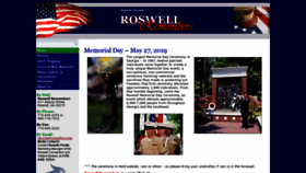 What Roswellmemorialday.com website looked like in 2019 (4 years ago)