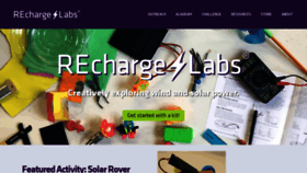 What Rechargelabs.org website looked like in 2019 (4 years ago)
