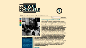 What Revuenouvelle.be website looked like in 2019 (4 years ago)