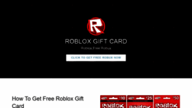What Robloxgiftcard.com website looked like in 2019 (4 years ago)