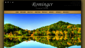 What Romingerfuneralhome.com website looked like in 2019 (4 years ago)