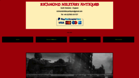 What Richmondmilitaryantiques.co.uk website looked like in 2019 (4 years ago)