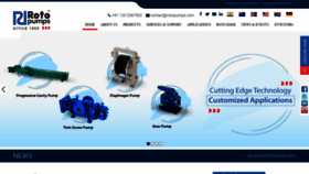 What Rotopumps.com website looked like in 2019 (5 years ago)