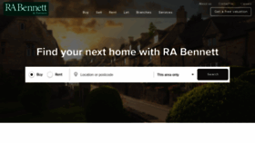 What Rabennett.co.uk website looked like in 2019 (4 years ago)