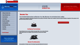 What Russiavisa.com website looked like in 2019 (4 years ago)