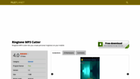 What Ringtone-mp3-cutter.fileplanet.com website looked like in 2019 (4 years ago)